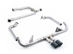 Milltek Sports Exhaust With Cat Replacement Pipe And Carbon Jet Trims. Porsche 718 GTS 2.5L - 982251052E, 982251052F, 982251052G, 982251052J, 982251052L, 982251051D, 982251051K, 982251051F, 982251051G, 982251051J, 982251051L - SSXPO148