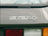 924 - Silver Sticker Badge Porsche 924 1976-85 - 477853625C