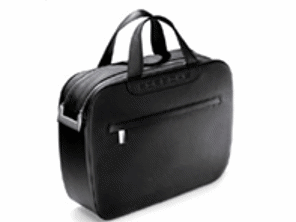 Porsche Briefcase Black Leather