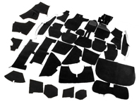 Complete interior carpet set for Porsche 911 83-84 Cabriolet RHD