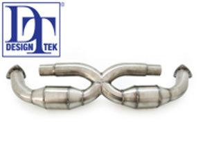Exhaust Catalytic Converter Race X-Pipes DesignTek for Porsche 997