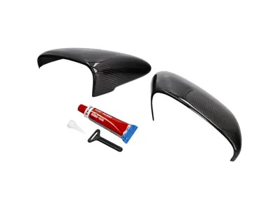 TechArt carbon fibre left hand drive door mirror trims. Porsche 992 - 092.121.320.009G, 092.121.320.009M, 992044817, 992044817B, 992044817D - 092.121.320.009