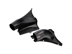 Engine fan housing air outlet shrouds, set of 2. Porsche 911 / 914-6 / 930 / 964 - 90110632102, 90110603101, 90110602150, 93016032102, 91110632100, 91110632700, 93010602150, 93010632101, 93010632102