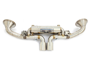Exhaust sport valvetronic silencer in Titanium for Porsche 992 GT3 - Designtek - 9GT251052F, 9GT251052D, 9GT251052H