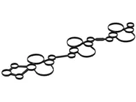 Cylinder head cover gasket. Porsche 9YA Cayenne / 971 Panamera - 9A710364910, 9A710365010, 938.240, 938.250 - 938.240, 938.250