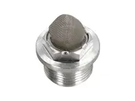 Gland nut Union and strainer for brake fluid tank. Porsche 356 - 477611361, 35642412 - 1661200200