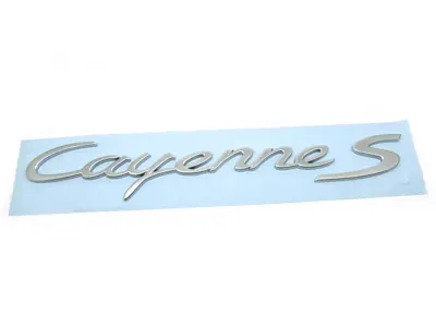 CAYENNE S - Chrome rear badge for Porsche 958 Cayenne MKIII - 95855967600, 958559676000C1