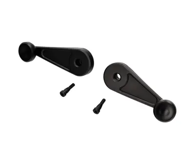 Aluminium manual window crank handles. Porsche 911 1964-1989 - 91154247103, 91154247101, AKCRANKPAIRB, AKCRANKPAIR