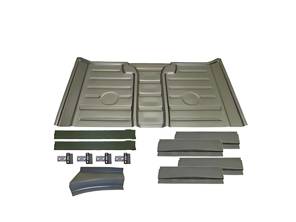 Rear floor pan kit. Porsche 914 - 91450193924, 91450193711, 91450194300, 91450193782, 91450193783, 91450107611 - PP345