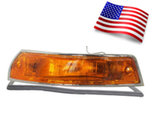 Indicator unit with lens & seal (SWB). Porsche 911/912 1965-68 USA - 90163140202, 90163140102, 15848, 15848/D, 15848/S