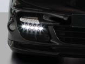 Daytime Running Lamps (DRL) LED for Porsche 911 (997) Turbo >>2009 TECHART - 09718018000901BLK, 09718018000901BLK