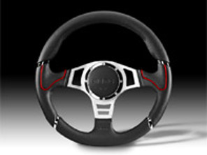 Steering Wheel Millenium Sport - Black Lth / Red - Momo
