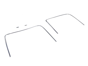 Rear screen chrome moulding trim kit. Porsche 911 1965 to 1983 - 64454192106, 90154591220, 90154591120