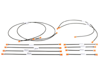 Brake line kit. Porsche 914 69-76 - EQ698014, 1661501310