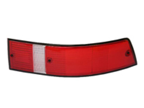 Indicator lens rear red with black rim. Porsche 911 73-89 USA spec - 91163195100, 91163195200 - URO-004163, URO-004164, TMP-9447B, TMP-9448B