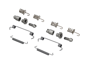 Handbrake Shoes Spring Kit. Porsche 970 - 99335207100, 298609723, 99735272101, 298609717, 97035272300, 298608715, 97035274102, 298609583