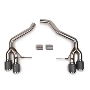 Fabspeed Rear Slip-on Sport Exhaust, Non-Resonated (Louder). Porsche Macan S / GTS V6 (2019 - 2022+) - 95B253611PY, 95B253612JY, FS.POR.19MCNV6.MBP, FS.POR.19MCNV6.MBPP, FS.POR.19MCNV6.MBB, FS.POR.19MCNV6.MBCF - FS.POR.19MCNV6.MBP, FS.POR.19MCNV6.MBPP, FS.POR.19MCNV6.MBB, FS.POR.19MCNV6.MBCF