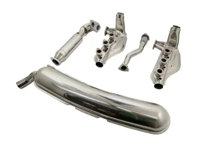 Exhaust & Heat Exchanger Single Outlet System Porsche 911 1984-89 - 91133091104S, 91122092100S, 91122092201S, 93011116905