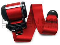 Seat belt Front Coupe / Targa in RED. Porsche 996 / 997 - 99680398104N13, 99780303302N13, 99780303404N13, 99780303305N13, 99680398206N13, 99780303410N13, 99680398104, 99780303302, 99780303305, 99680398206, 99780303404, 99780303410, 99780303414N13, 99780303307N13