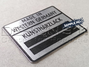 Color code door jamb decal. Porsche 911 (1969 – 1970) - 9110100711