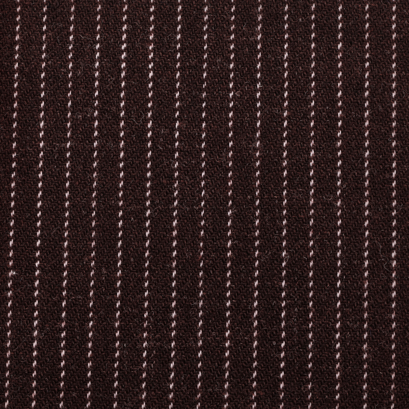 Flanell Streifen - Bordeaux red / White stripes