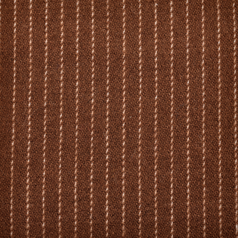 Flanell Streifen - Brown / White stripes