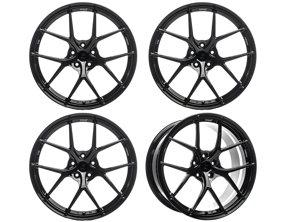 Titan 7 Forged T-S5 Split 5 Spoke Alloy Wheel Set 21' Wicked Black. Porsche  9J1 Taycan - TS502195050513071WB, TS502111555513071WB