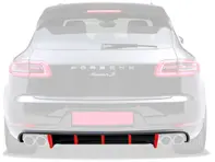 Rear bumper apron. Porsche Macan 2014>> - HA142, 95B8078376M7 - HA142