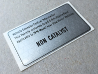 Non Catalyst decal. Porsche 911 (1976) - 477000269 - CB477000269
