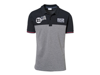 Porsche Men Polo-Shirt, red grey melange - Martini Racing Collection