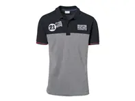 Porsche Men Polo-Shirt, red grey melange - Martini Racing Collection