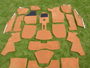 Interior floor carpet set. Porsche 911 1976-83