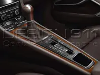 Centre Console Cover in DARK MAHOGANY. Porsche 991 / 981 Boxster/Cayman / 718 Boxster/Cayman - 99155398103S65