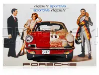 Enamel Plate Porsche Classic 'elegante sportiva' - PCG00099914