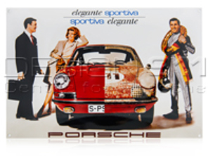 Enamel Plate Porsche Classic 'elegante sportiva' - PCG00099914