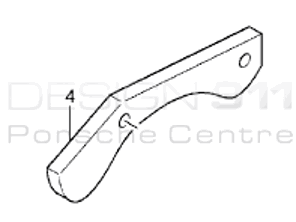 Brake disc cover plate (UPPER) REAR. Porsche Carrera GT - 98035280300, 98035280400