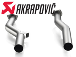 Akrapovic Secondary Cat Bypass Pipes Porsche 958 Cayenne Turbo