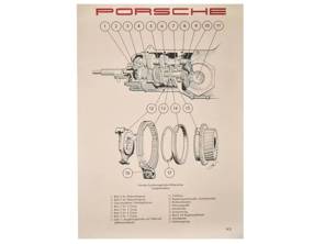 Poster - Cross-Section of the Porsche 356A Synchromesh - PCG35646010, PCG35610030