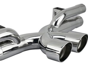 RSS X-Pipe Center Exhaust with Angle Cut Tips POLISHED. Porsche 991 GT3 / GT3 RS - 1208, 1208/33, 1208/30, 1208/P