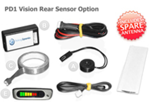 Parking Sensor Rear Vision System No Holes, No Drilling, Invisible when fitted