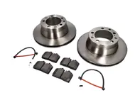 Rear brake pads and brake disc package. Porsche 944 S2 3.0L 16V 1989-91 Textar - 95135204105, 94461236502, 96435193903, 95135193908, 95135204102