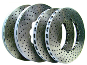 Replacement for CERAMIC Brake Discs DRILLED for Porsche 991 GT3 CUP - 213412170, 213412160, 213412150