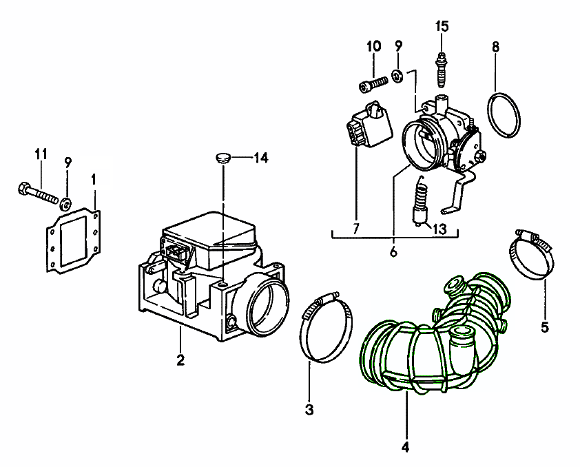 Buy Porsche 944 19821991 944 Turbo S 2.5L 8V 1988>> Air Intake