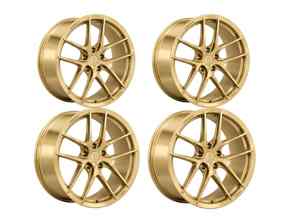 DD2 5-Bolt Wheel Set Satin Gold. Porsche 992.1 GTS - 992.25.23.R.SG, 992.25.22.F.SG