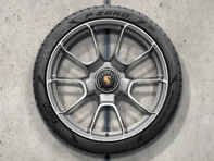 20'/21' Turbo S Exclusive Design Platinum Silver alloy wheels & summer tyres for 992 (911) Turbo - 992044660AH