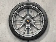 20'/21' Turbo S Exclusive Design Platinum Silver alloy wheels & summer tyres for 992 (911) Turbo - 992044660AH