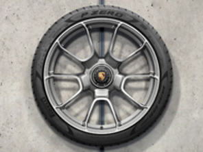 20'/21' Turbo S Exclusive Design Platinum Silver alloy wheels & summer tyres for 992 (911) Turbo - 992044660AH