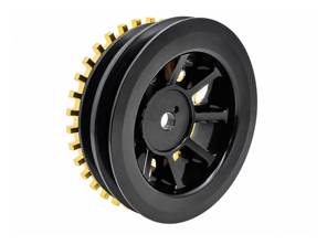 AC Crankshaft Pulley, Black. Porsche 911 3.2 Carrera 1984>> - 93010202403 - AMS9050326