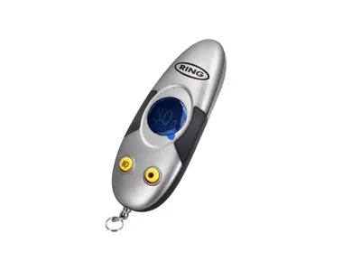 Digital keyring tyre gauge with LED light