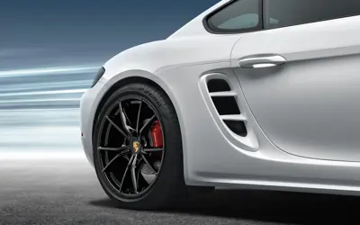 Side air vent trim set primed. Porsche 718 Boxster / 718 Cayman - 98204480030, 982853189OK1, 982853190OK1